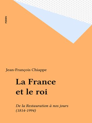 cover image of La France et le roi